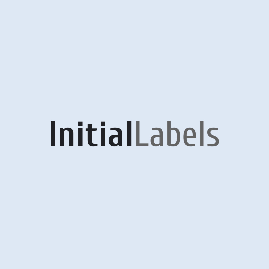 Initial Labels in 100% cotton