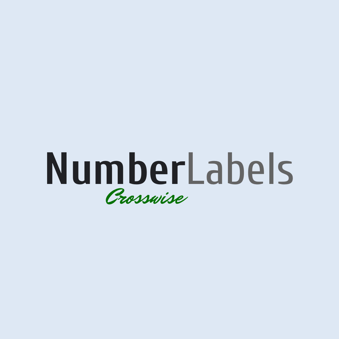 Crosswise Number Labels - perfect solution for labeling clothes